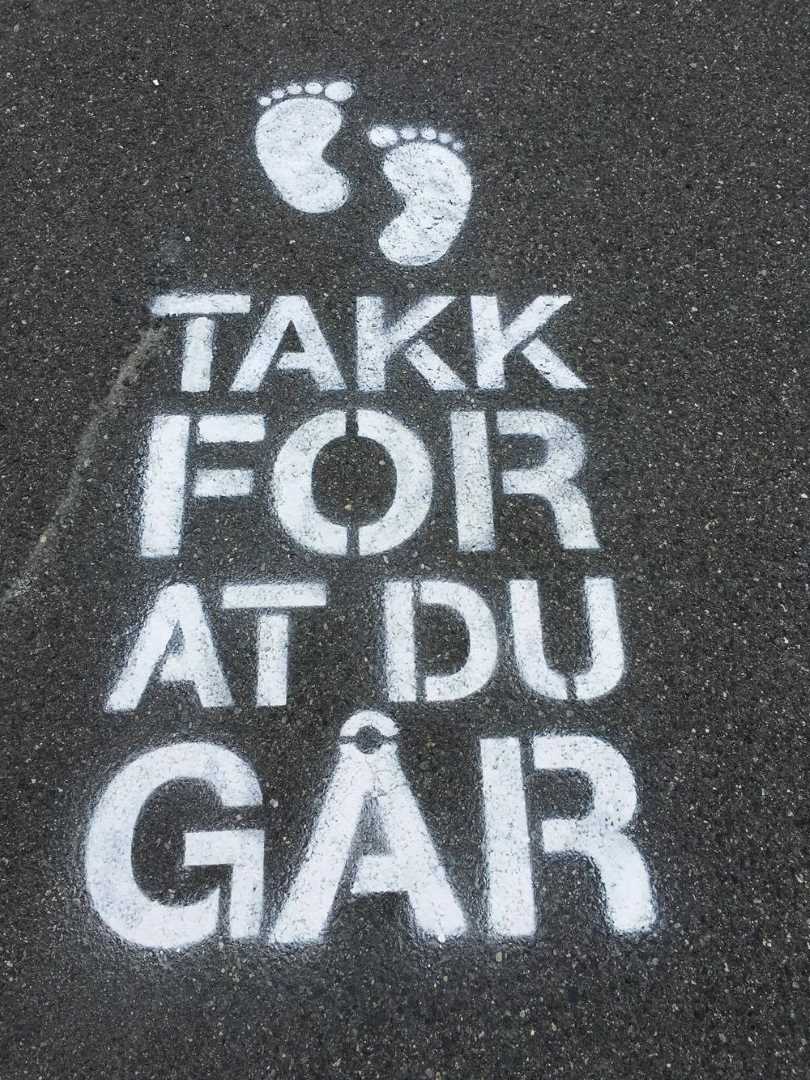 Takk for at du g&aring;r