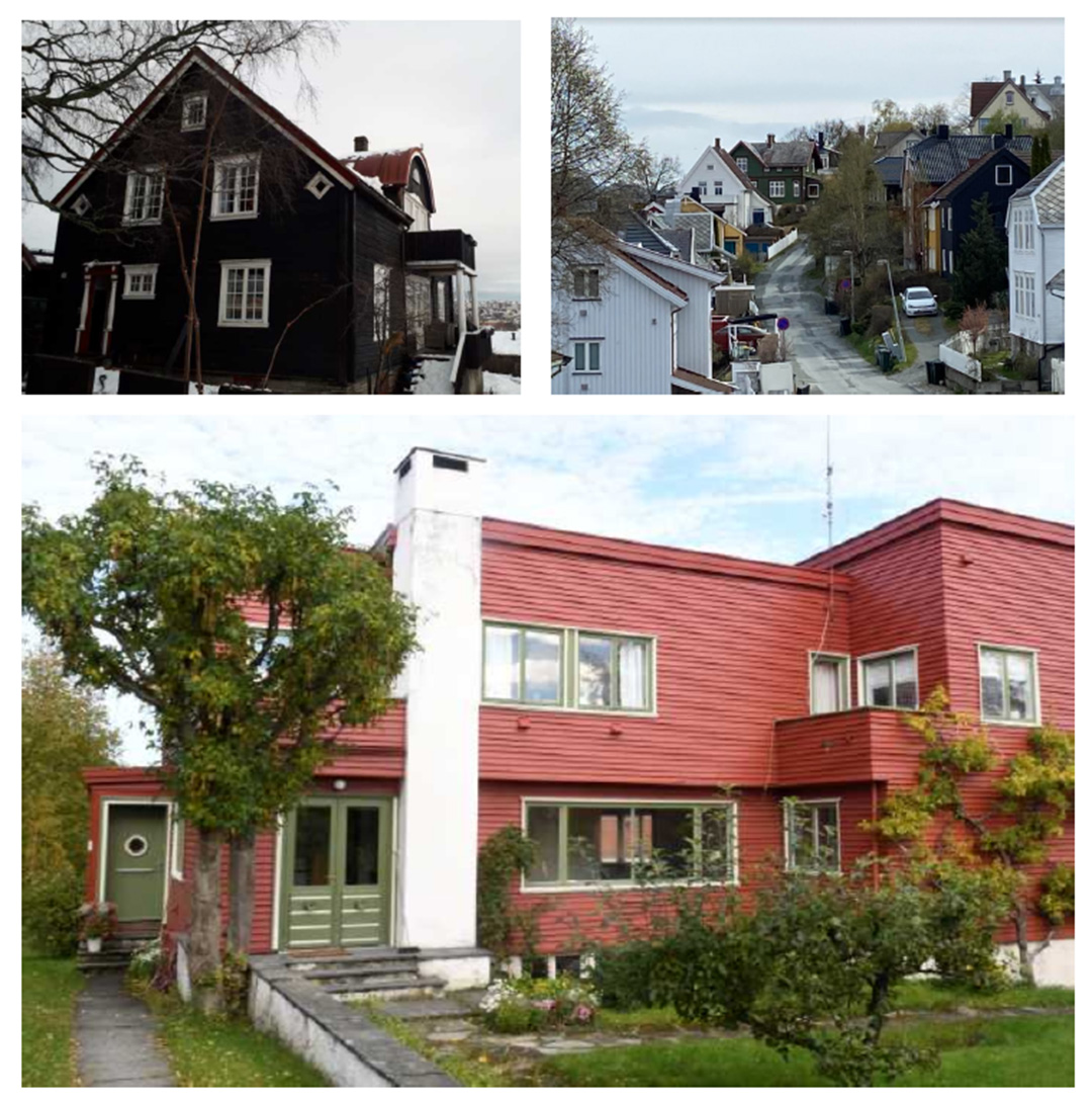 flerer ulike eneboliger i gamle &aring;svei