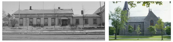 lav herskapsbolig i tre på nidareid samt Ilen kirke