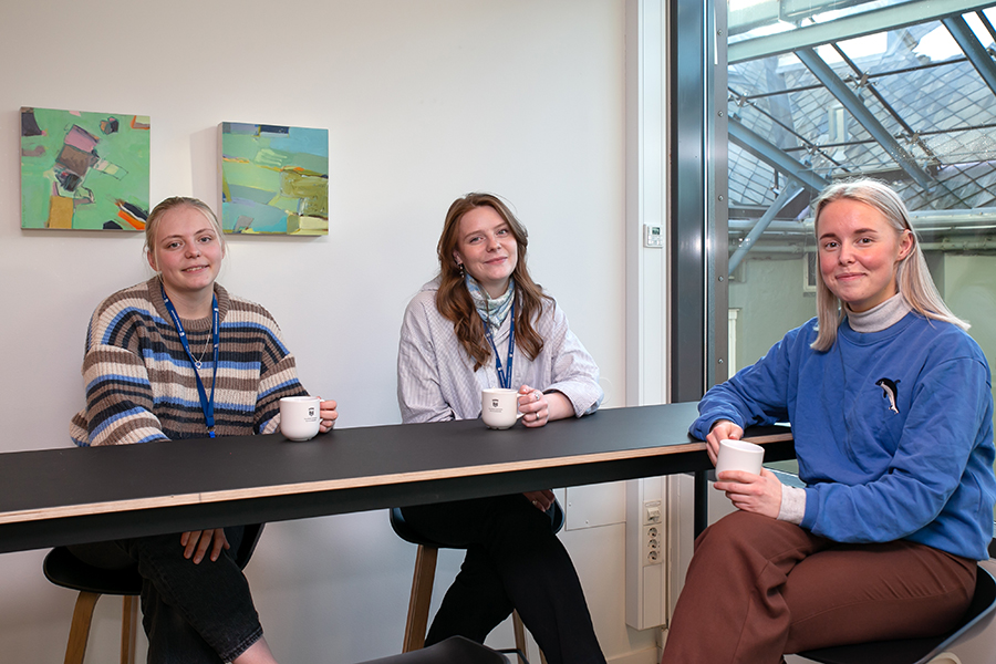 Studenter på Kommunalteknikk: Eline, Tonje og Aurora 