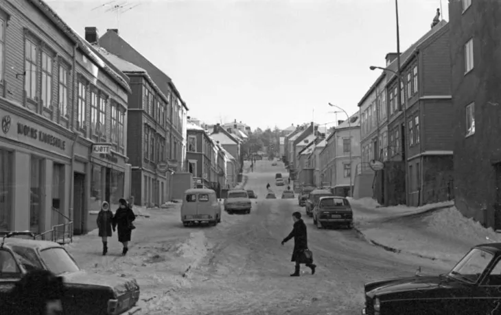 Wessels gate p&aring; M&oslash;llenberg p&aring; 1970-tallet