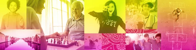 Dekorativ banner - Ung i jobb