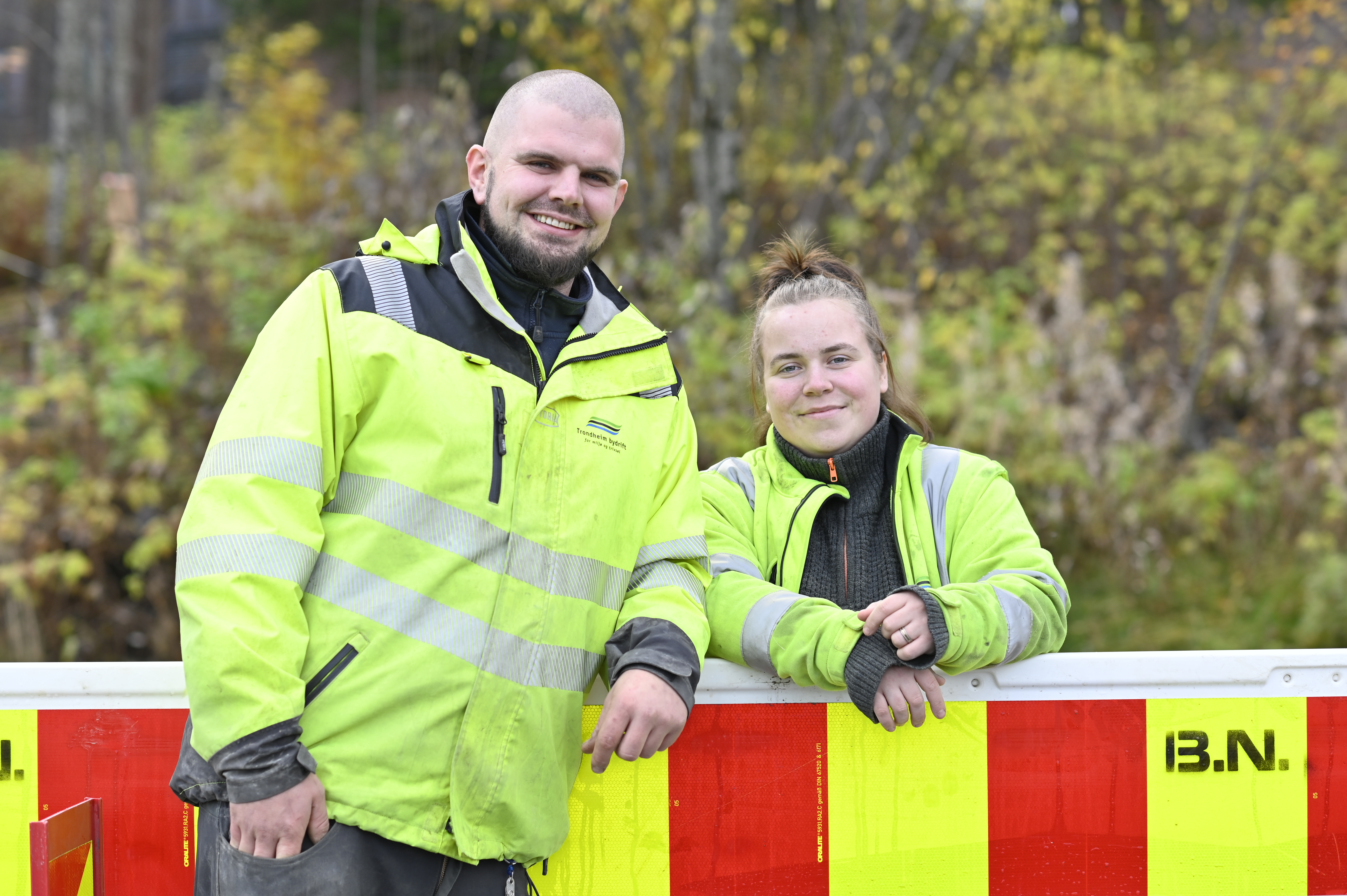 Andreas og l&aelig;rlingen hans.