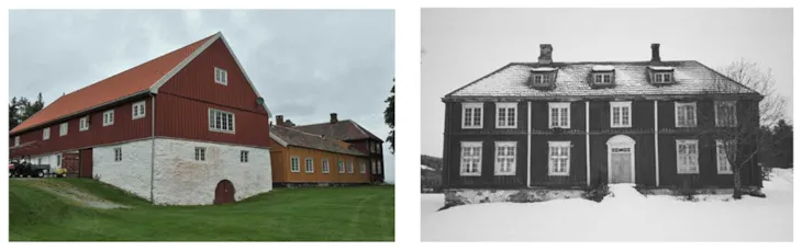 Låve og hovedhus på sommersetra