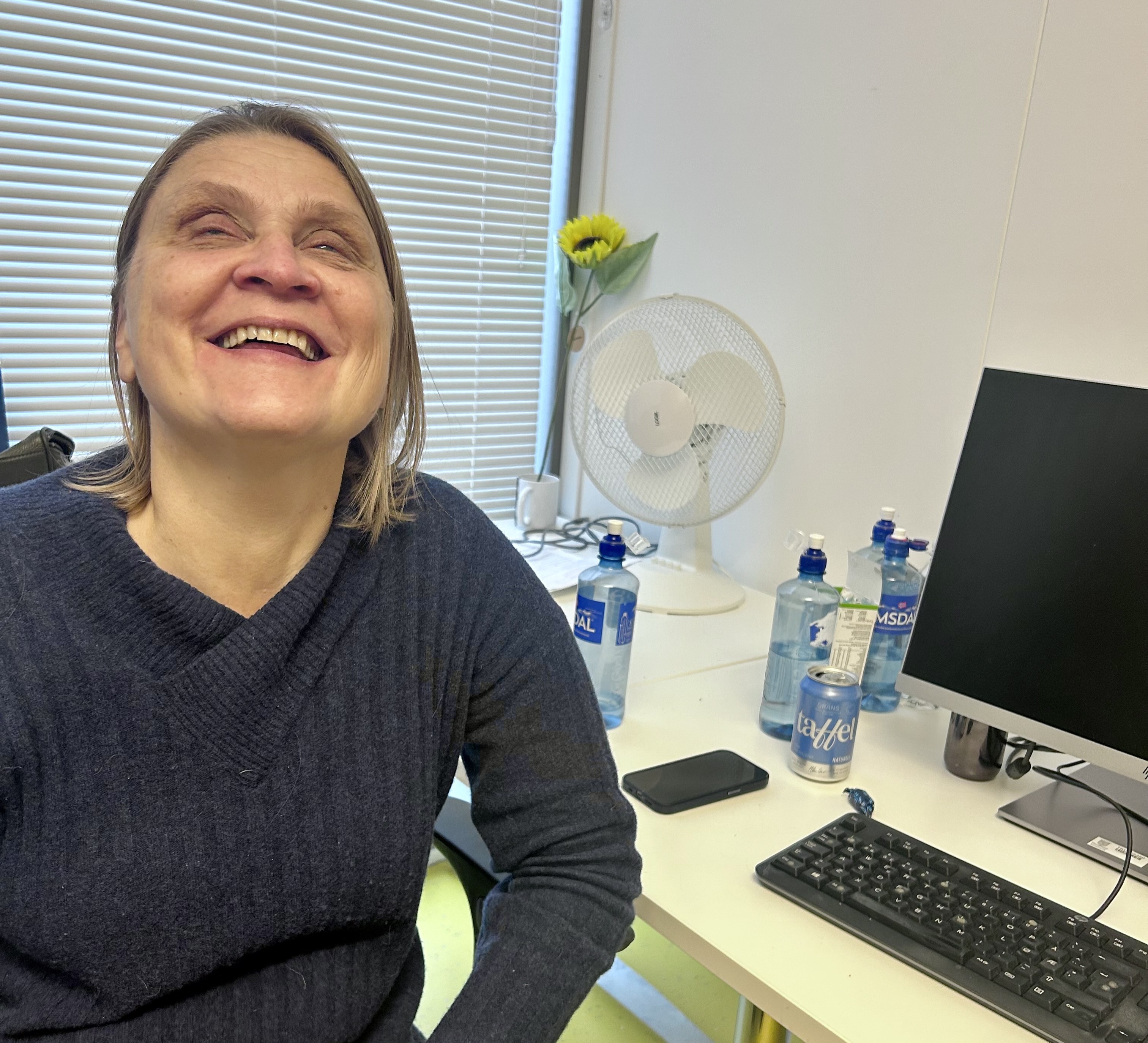 eldrepsykolog Mette Müller på sitt kontor 