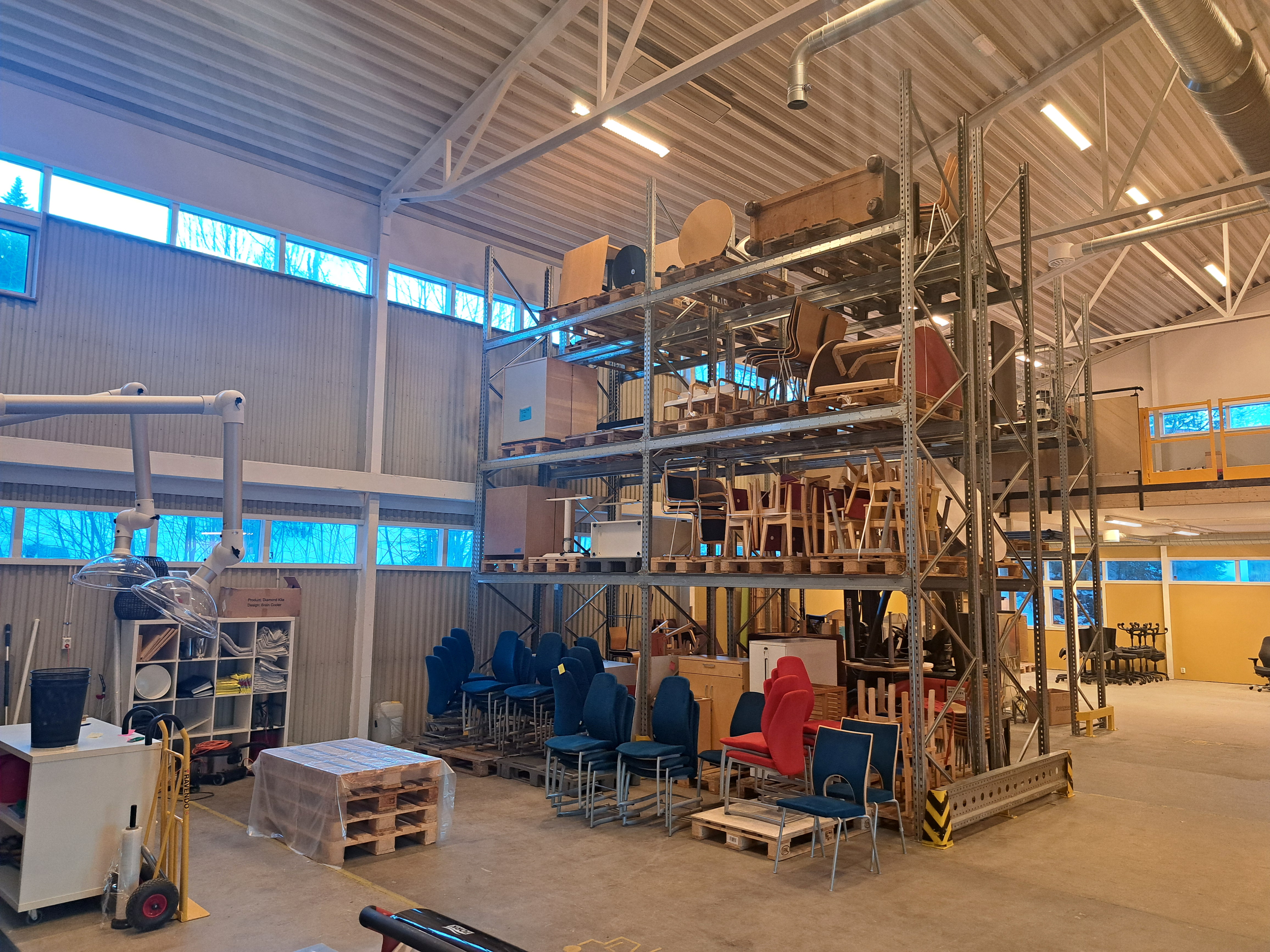 Oversiktsbilde fra lageret på Granåsen.