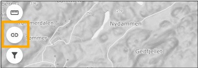 Kartlenke-symbol i kartet