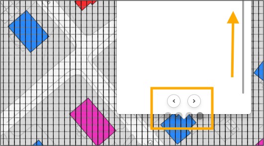Pil nederst i popup for å veksle mellom flere