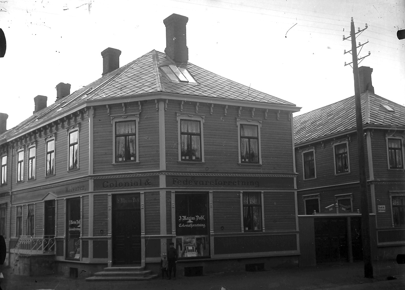 Gamle Kongevei 11, Foto av hovedhus på Rosenborg fra ca 1900.