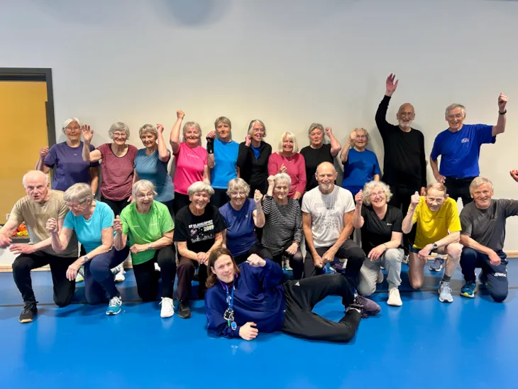 Hele treningsgruppa samla til gruppebilde