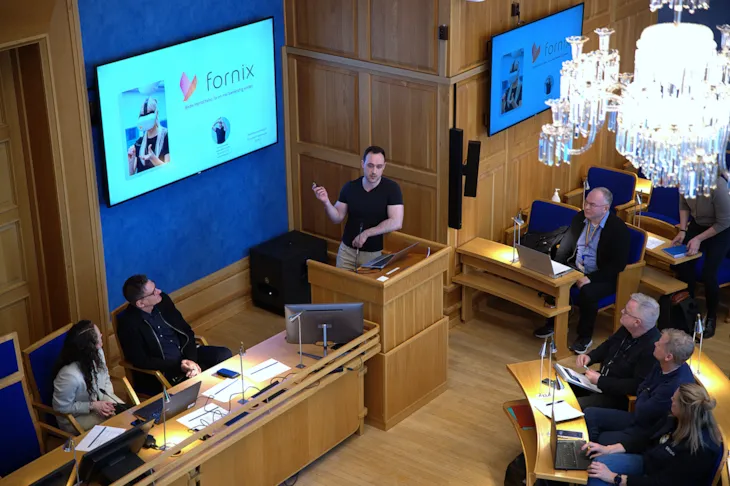 leverandør presenterer sine produkter