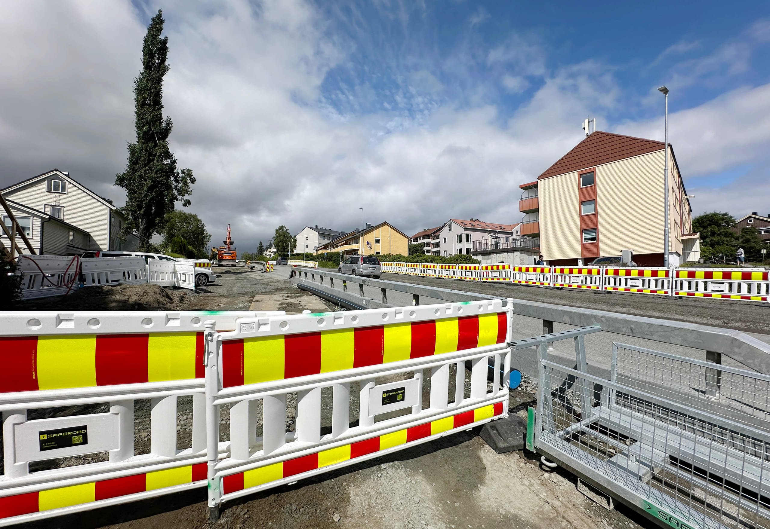 Sperremateriell i Breidablikkveien