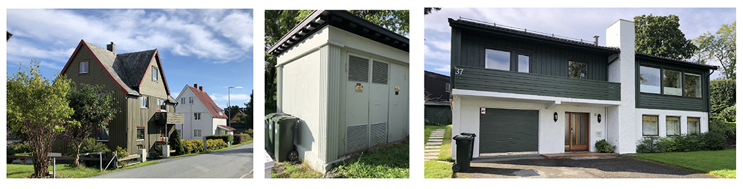 ulike hus fra omr&aring;det