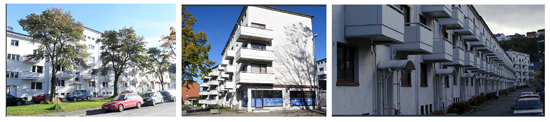 ulike bygninger i omr&aring;det