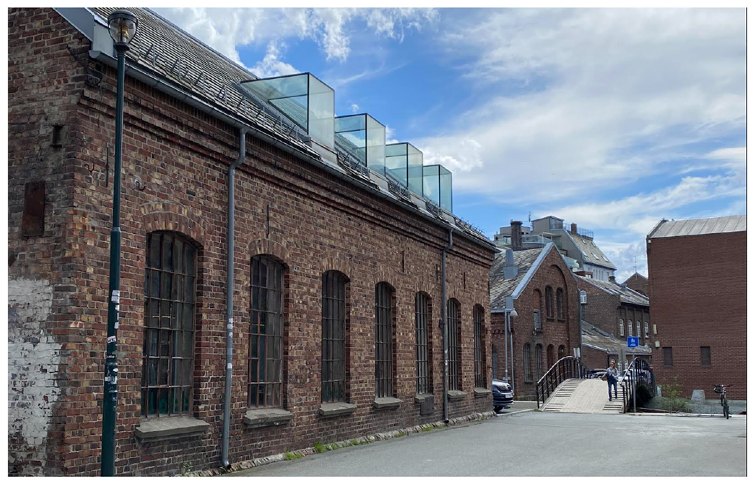 eldre industribygning i tegl