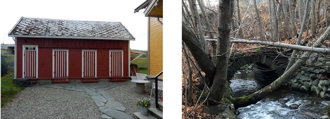 Uthus og bru i omr&aring;det