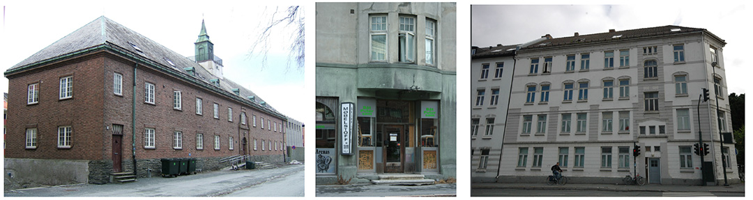 ulike bygninger i omr&aring;det