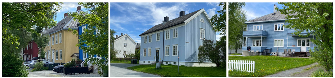 ulike bygninger i omr&aring;det