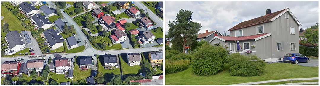 oversiktsbilde av bebyggelsen