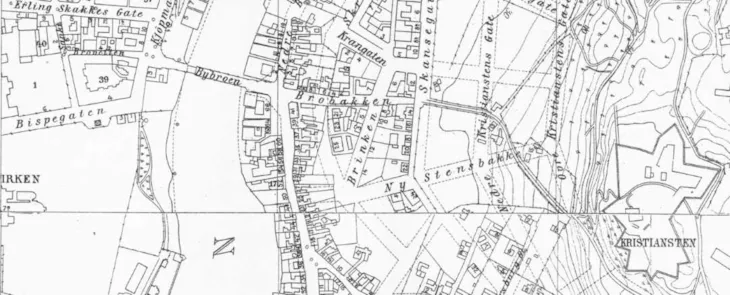 Til digitalt 1909-kart på Flickr