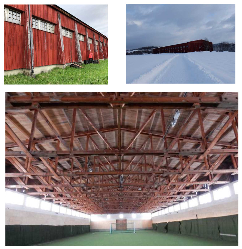 fot av r&oslash;d panel hall fra andre verdenskrig