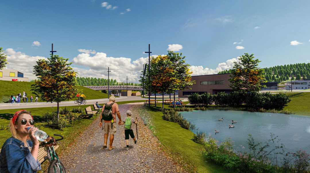 Gran&aring;sen om sommeren. Illustrasjon