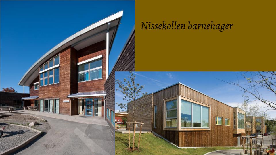 Fasadebilder av Nissekollen barnehager