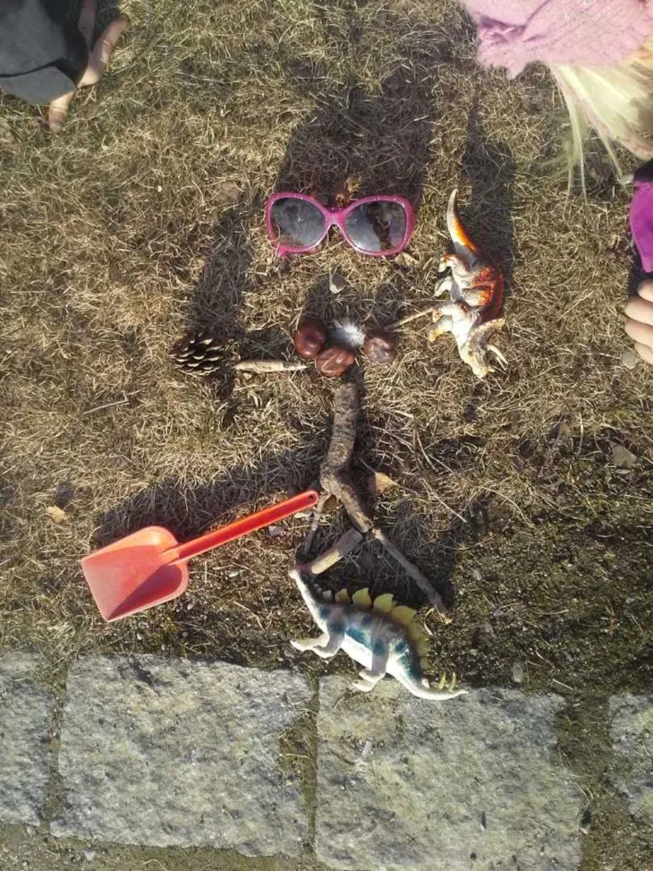 Landart - En pinnemann