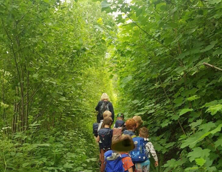 Trolla barnehage. På tur i skogen på Trolla