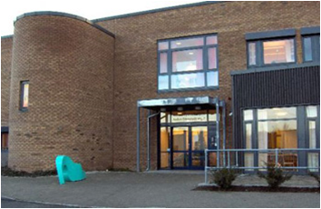 Hovedinngang til Valentinlyst hjemmetjeneste.