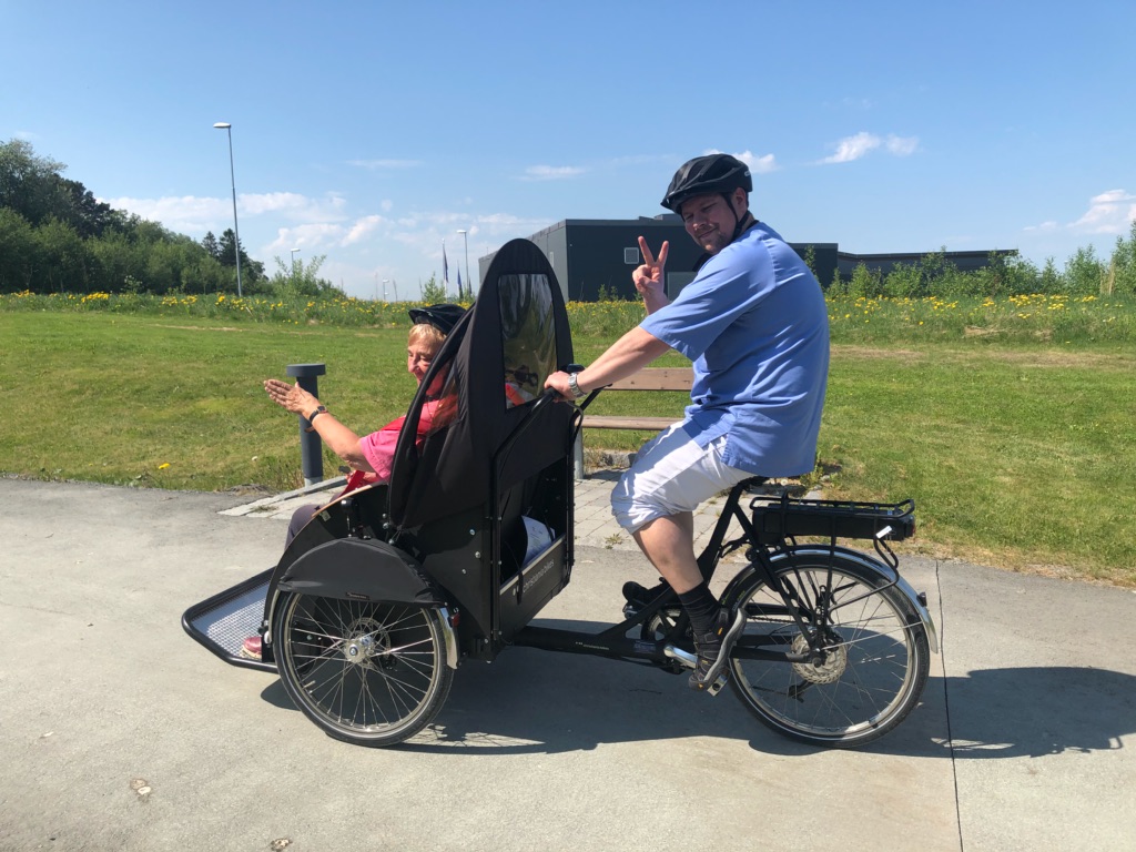 Sykkeltur for ansatt og pasient