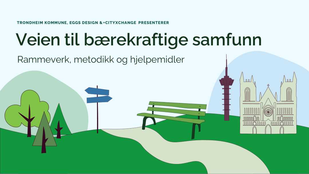 Forsiden på rapporten veien til bærekraftige samfunn.