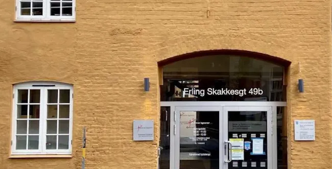 Ingangspartiet til helsestasjon for ungdom (HFU) i sentrum