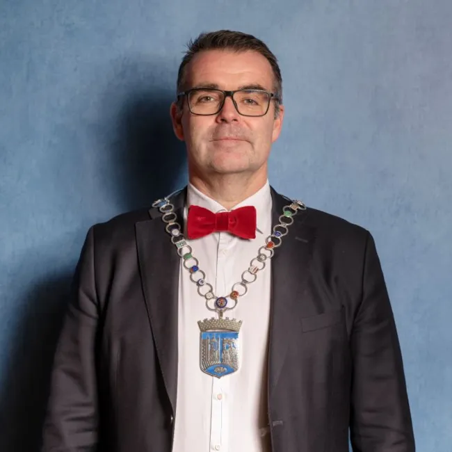 Ordfører Kent Ranum med ordførerkjede