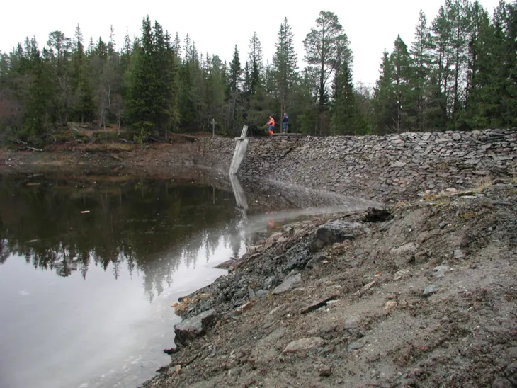 Dammen etter rehabilitering