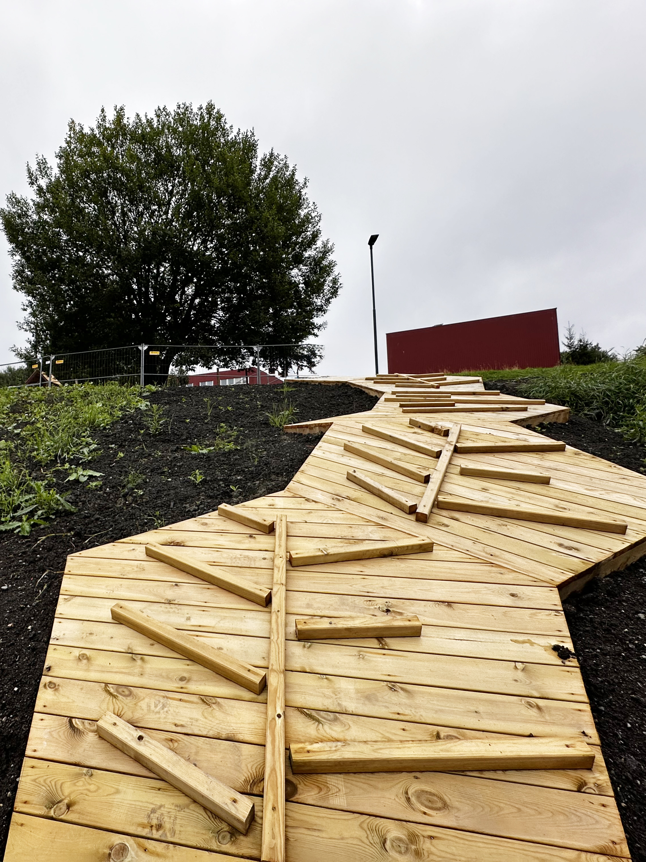 Snarveg bygget i tre