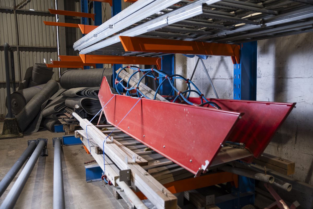 lagring av lekestativ i hyllereol